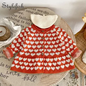 Универсальный женский трикотажный жаккардовый кардиган с широкими краями