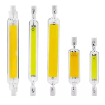 UooKzz Светодиодная лампа COB R7S стеклянная трубка 78/118/189 мм теплый/холодный белый 220В