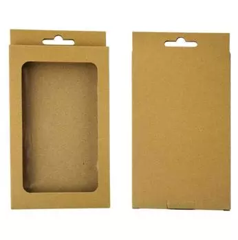 Упаковка для чехлов для телефонов Ouyesyyds, крафт-бумага, черные, 50 шт.