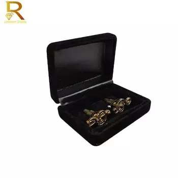 Упаковка для запонок Lesaiyarr черная бархатная