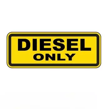 упаковка из 4 наклеек на дизельное топливо, только 6,5 см x 2,5 см, ПВХ KK