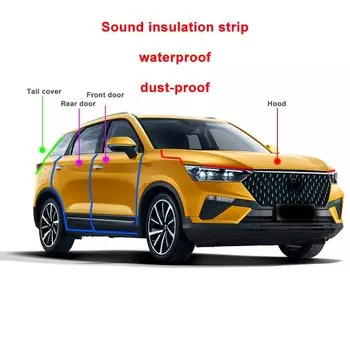Уплотнитель для двери FAW BESTURN T77 2018-2019-2022 Звукоизоляционная полоса резиновая Водонепроницаемая Пыленепроницаемая M77