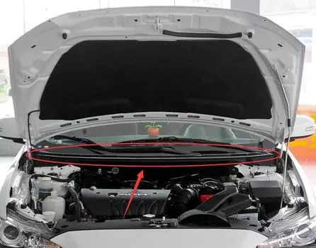 Уплотнитель для капота LANCER CY0A CX0A EVOX CZ4A, задний 5902A020