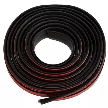 Уплотнитель для окна на лобовое стекло автомобиля, черная резина, 2 м