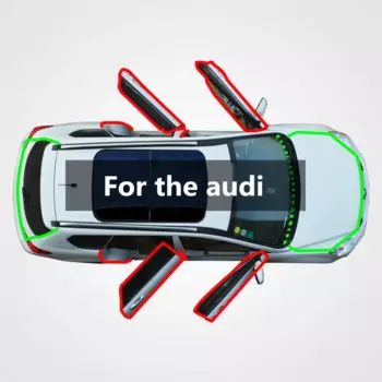 Уплотнительная лента для автомобильной двери audi Q3/Q5/SQ5/Q7, звукоизоляция, шумоподавление, защита от пыли и ветра