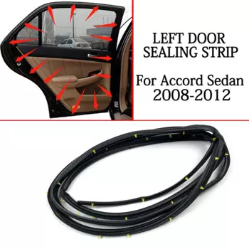 Уплотнительная лента для левой передней двери автомобиля для Honda Accord Sedan 2008-2012, внутренняя молдинговая уплотнительная лента 72350-TA5A02, автомобильные аксессуары