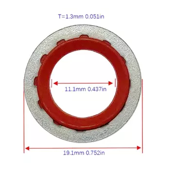 Уплотнительная прокладка для кондиционера, прокладка V5 AVEO, прокладка расширительного клапана кондиционера, уплотнение шайбы, 2 шт