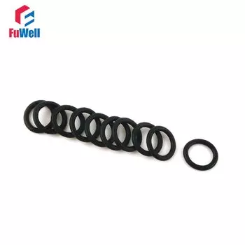 Уплотнительное кольцо, черное резиновое уплотнительное кольцо толщиной 3 мм, 40/41/42/43/44/45/46/47/48/49 мм, кольца O-образной формы из NBR, 100 шт., уплотнительные прокладки