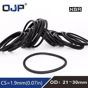 Уплотнительное кольцо NBR 20 шт./лот, уплотнительное кольцо CS1.9mm OD21/22/23/24/25/26/27/28/29/30 мм, уплотнительное кольцо, уплотнительное кольцо, шайба