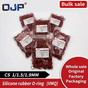 Уплотнительные кольца OJP, силиконовые, красные, 1/1.5/1.9 мм