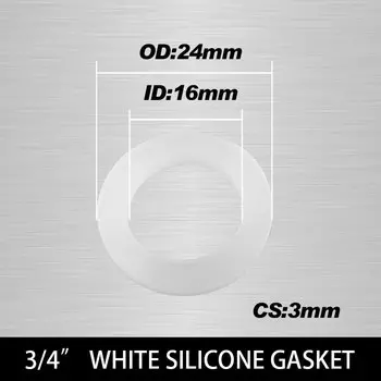 Белое, черное, 1/2 дюйма, 3/4 дюйма, 1 дюйм, резиновое кольцо, силиконовая плоская прокладка из ПТФЭ, уплотнительное кольцо, насадка для душа, сильфон для шланга, трубное шайба, кольцо-.-.-