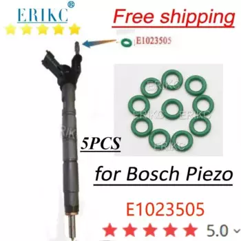Уплотнительное кольцо соединения соединителя обратной трубы зеленого масла E 1023505 Уплотнительные кольца для пьезодизельного инжектора Bosch 0445115 Форсунка распылителя 0445116 0445117