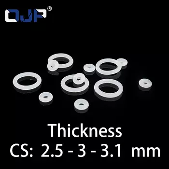 Уплотнительное кольцо, толщина 2,5/3/3, 1 мм, CS silicone VMQ, уплотнительное Термостойкое уплотнительное резиновое кольцо, полная спецификация