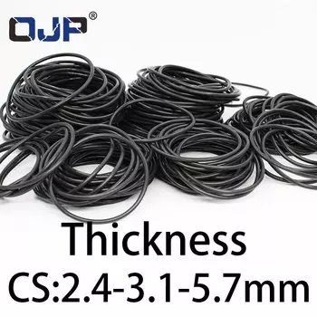 Уплотнительное кольцо толщиной 2,4-3,1-5,7 мм, флюорубец из CS FKM, термостойкая уплотнительная прокладка, резиновое кольцо в комплекте с техническими характеристиками