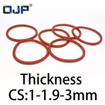 Резиновые уплотнительные кольца OJP, силиконовые, красные, термостойкие