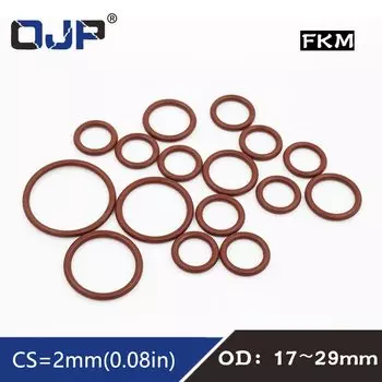 Уплотнительные кольца из фторкаучука OJP, коричневые, 3 шт.