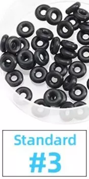 Уплотнительные кольца резиновые черные 50 шт