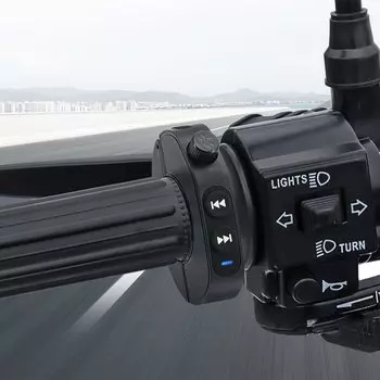 Управление на руль мотоцикла, Bluetooth-совместимый, громкая связь, пульт дистанционного управления, водонепроницаемый велосипедный руль, медиаконтроль, тип-c