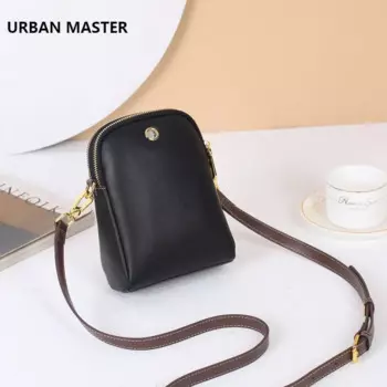 URBAN MASTER женская маленькая сумка для телефона из натуральной коровьей кожи, модная сумка-ракушка, женские сумки через плечо, сумки на ремне контрастного цвета