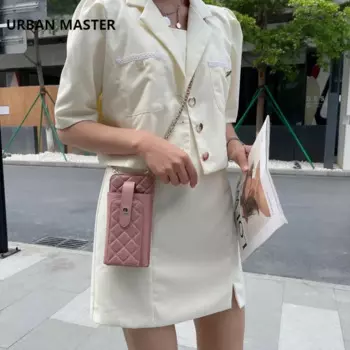 URBAN MASTER женская маленькая сумка на плечо из натуральной овчины, мини-сумки через плечо, женский слинг, карман для телефона, кошелек с цепочкой и ремешком