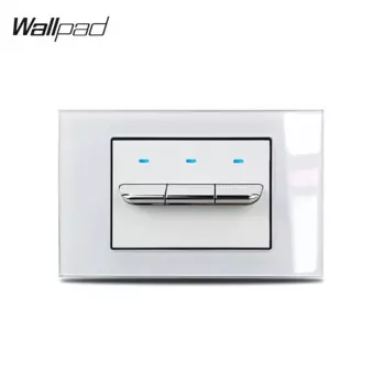 Переключатель Wallpad L3 белый стеклянный