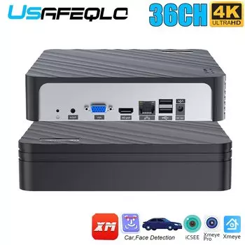 USAFEQLO 40X10S-KL-16/32/36 NVR 8MP H.265 с детектором лиц