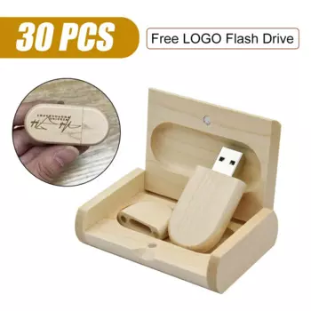 USB 2,0 деревянный флеш-накопитель, 4 ГБ, 8 ГБ, 16 ГБ, 32 ГБ, 30 шт.