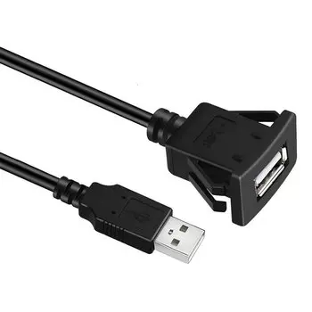 USB 3.0 между мужчинами и женщинами AUX удлинительный кабель для крепления на панели заподлицо для автомобиля, грузовика, лодки, мотоцикла, приборная панель, водонепроницаемый провод 1 м
