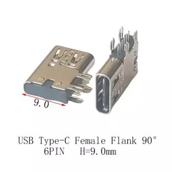 USB 3.1 Type-C разъемы 6-контактные DIP