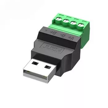 USB-адаптер USB 2.0 Type A, черный+зеленый+серебристый