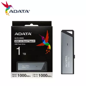 USB-флеш-накопитель ADATA Pendrive USB 3,2 Gen 2, Type-C, 1 ТБ, 512 ГБ, 256 ГБ, 128 ГБ, USB-флеш-накопитель ELITE UE800, Type-C до 1000 МБ/с для ПК