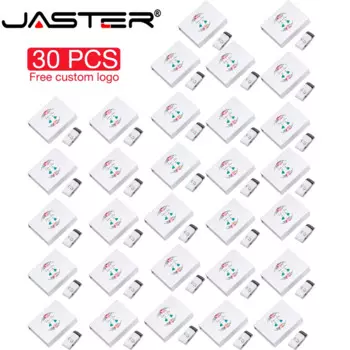 USB-флеш-накопитель JASTER, 128 ГБ, 64 ГБ, 32 ГБ, 30 шт.