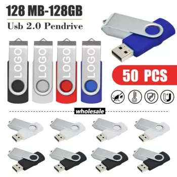 USB-флеш-накопитель металлический, 64 ГБ, 50 шт./партия
