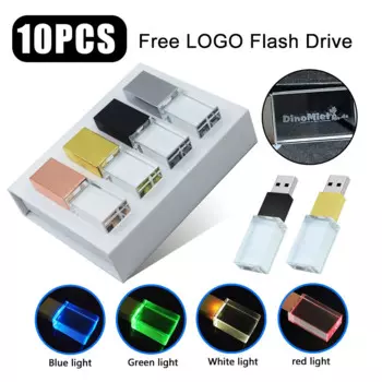 Usb-флеш-накопитель серебристый с лазерной гравировкой и логотипом, 128 ГБ, 10 шт.