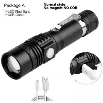 USB фонарик XINYI T6 черный