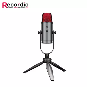 USB-микрофон для настольного компьютера, со встроенным OLED-дисплеем