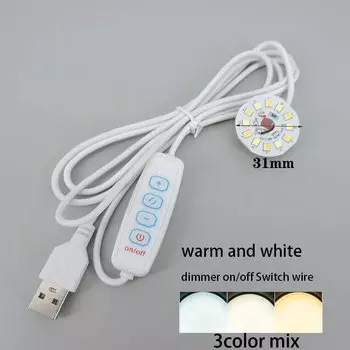 USB настольная лампа Warm White 5В 3Вт