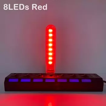 USB ночник ZHMZH 8 светодиодов красный желтый белый синий зеленый фиолетовый