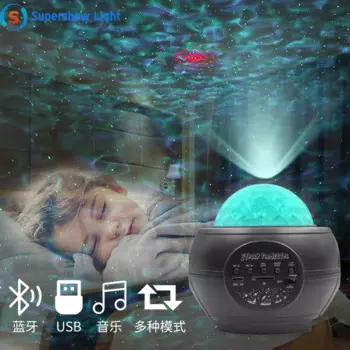 USB-ночсветильник волшебный прожектор «Планета», Универсальный светодиодный Bluetooth-проектор с звуковой активацией