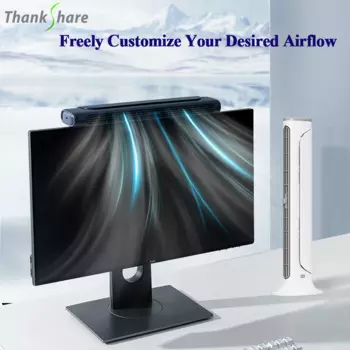 USB Перезаряжаемый Домашний Вентилятор Настольный беслопастный Электрический офисный вентилятор 4000 мАч батарея бесшумный портативный воздушный охлаждающий вентилятор 3-скоростной ветер