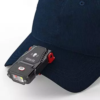 Супер яркий USB перезаряжаемый светодиодный датчик клипса бейсбольная кепка свет шляпа фонарик регулируемый угол налобный фонарь для рыбалки и кемпинга