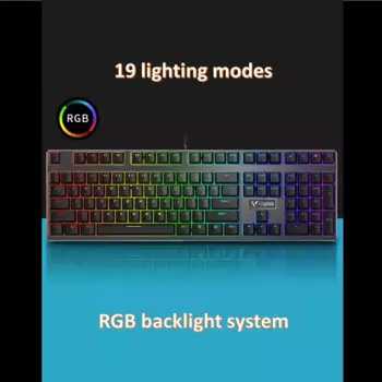 USB Проводная Механическая клавиатура, несколько режимов освещения, система RGB подсветки, предназначенная для киберигр, 108 клавиш