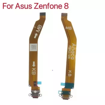 USB-разъем для зарядного порта, гибкий кабель для Asus Zenfone 8 ZS590KS, разъем для зарядки, гибкие запасные части