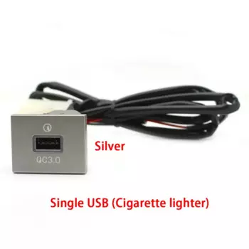 USB-разъем для зарядного устройства, адаптер для быстрой зарядки QC3.0, выключатель питания для Ford Focus 2 mk2 2009 2010 2011, автомобильные аксессуары для электроники