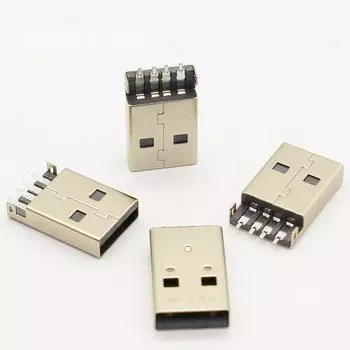 USB разъемы 4Pin A тип черный FAMCDI G49 10шт