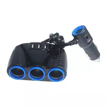 USB-разветвитель для автомобиля, 12-24 В