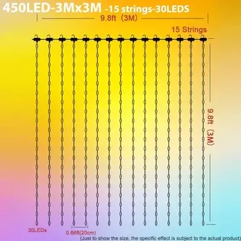 USB RGBIC светодиодная гирлянда YSRSAI