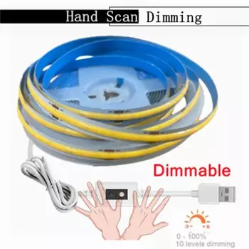 USB сенсорная светодиодная лента HHLZYH 5V 3M/4M/5M тёплый белый