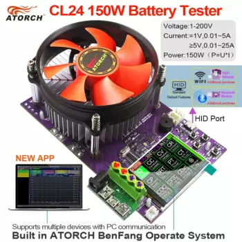ATORCH CL24 Тестер емкости аккумуляторов