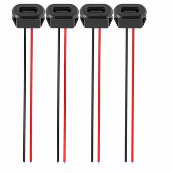 2-20 шт. 2-контактный разъем USB Type C, гнездовой разъем Type-C с пряжкой для карты, разъем для быстрой зарядки 3A, разъем для зарядного устройства USB-C
